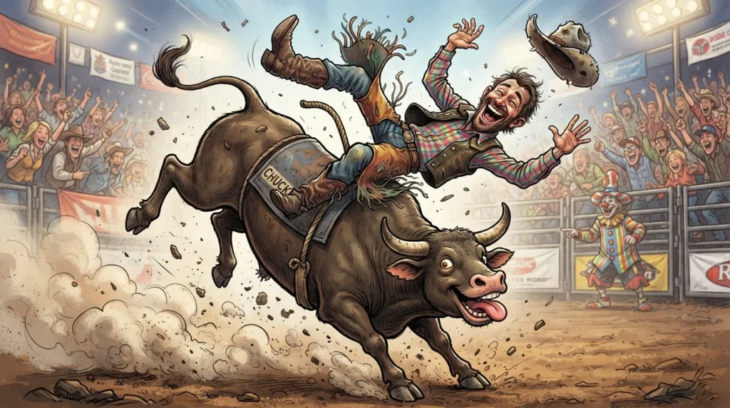 bull riding puns